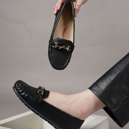 Mast & Harbour Women Party Mojaris with Buckles Flats-57