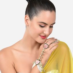 Zaveri Pearls Women Pearls Gold-Plated Ring Bracelet-51