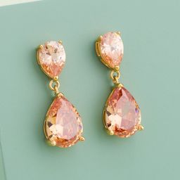 Kushal's Fashion Jewellery Gold-Plated Zircon Studded Teardrop Shaped Drop Earrings-28