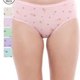 BODYCARE Women Pack of 6 Printed Hipster in Assorted Color-picture-3
