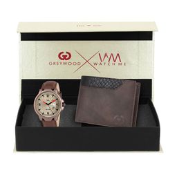 Greywood Men Brown & Black Accessory Gift Set-image-76
