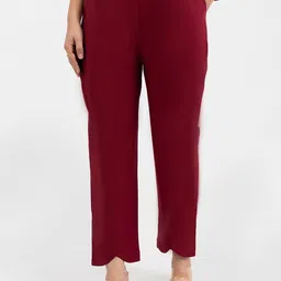 GULABOSITABO Women Pure Cotton Straight Fit Trousers-picture-32