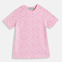 United Colors of Benetton Girls Conversational Print A-Line Dress-image-47
