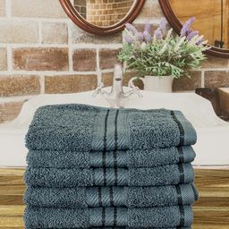 Aura Grey 6 Pieces Cotton 600 GSM Ultra Soft & Highly Absorbent Face Towels-image-33