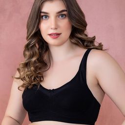Clovia Black Solid Non-Wired Non Padded Everyday Bra BR2052R1332E-picture-46