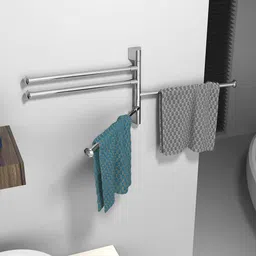 Filox 4 Tier Stainless Steel Metallic Finish Classic Bathroom Towel Rod-27