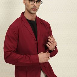 House of Pataudi Pure Cotton Single-Breasted Jashn Blazer-image-17