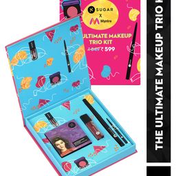 SUGAR X MYNTRA The Ultimate Makeup Trio Kit - Kajal + Blush + Liquid Lipstick-image-47