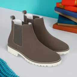 yoho Women Mid Top Lightweight Platform Heel Chelsea Boots-image-78