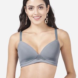 shyaway Women Grey Everyday Non-Wired Lightly Padded Bra-image-4