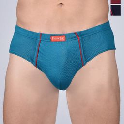 FRENCHIE Men Pack Of 3 Assorted Mid-Rise Pure Cotton Briefs FR-MI-BF-PLUSC-10P-80-PO3-picture-16
