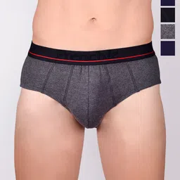 FRENCHIE Men Pack Of 5 Assorted Mid-Rise Pure Cotton Briefs CASUALS_4003_PO5_S-picture-19