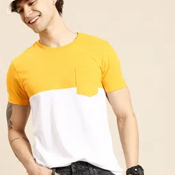 United Colors of Benetton Colourblocked T-shirt With Chest Pocket-image-98