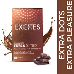 Mojocare Men Set of 2 Excites Extra Dotted Condoms - Chocolate- 10 Pcs Each-picture-23