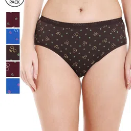 BODYCARE Women Pack of 6 Printed Hipster in Assorted Color-picture-6