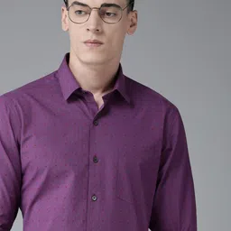 Arrow Men Original Slim Fit Micro Ditsy Printed Pure Cotton Semiformal Shirt-image-41