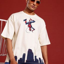 MARVEL STREET Men Printed Pure Cotton Relaxed Fit T-shirt-image-67