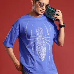 MARVEL STREET Men Printed Pure Cotton Relaxed Fit T-shirt-picture-30