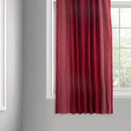Fabindia Red Geometric Printed Room Darkening Window Curtain-picture-16