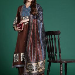 Indo Era Ethnic Motifs Embroidered Thread Work Kurta with Palazzos & With Dupatta-picture-13