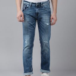 SPYKAR Men Low-Rise Mildly Distressed Rovers Regular Fit Heavy Fade Stretchable Jeans-image-112