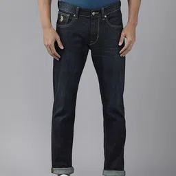 U S Polo Assn Denim Co Men Blue Brandon Slim Tapered Fit Light Fade Stretchable Jeans-image-98