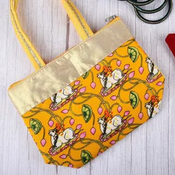 Kuber Industries Set Of 3 Graphic Printed Structured Handheld Bag-9