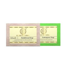 Khadi Natural Set of Lemongrass & Sandalwood Handmade Herbal Soaps-66
