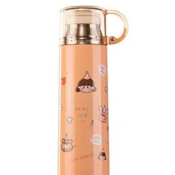 YK Orange Cartoon Characters Printed Stainless Steel Insulated Cup Cap Water Bottle 520 ML-image-21