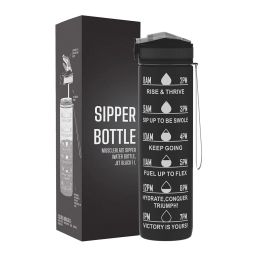MuscleBlaze Sipper Water Bottle,  Jet Black  1 L -image-81