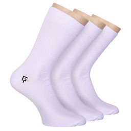 FOOTPRINTS Men Pack Of 3 Organic Cotton & Bamboo Knee-Length Socks-image-78