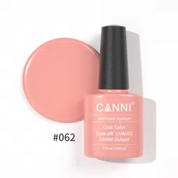 CANNI Gel Color System Coat Color Soak-Off UV&LED Gel Nail Polish - Natural Color 062-image-55