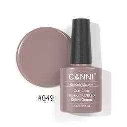 CANNI Gel Color System Coat Color Soak-off UV&LED Gel Nail Polish - Khaki Gray 049-image-78