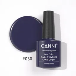 CANNI Gel Color System Coat Color Soak-off UV&LED Gel Nail Polish - Purple Blue 030-image-68