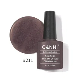CANNI Gel Color System Coat Color Soak-off UV&LED Gel Nail Polish - Grey-Brown 211-image-54