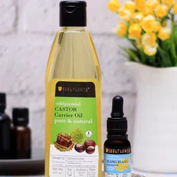 Soulflower Castor Carrier Oil & Ylang Ylang Essential Oil Combo 340 ml-image-13