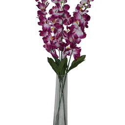 AMFLIX Fuchsia & White Artificial Bonsai Orchid Flowers-image-47