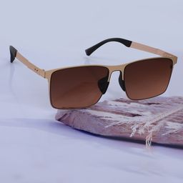 Carlton London Unisex Premium Square Sunglasses with Polarised Lens CLSM298-19