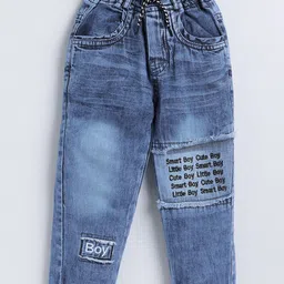 Here&Now X Denikid Infant Boys Light Fade Embroidered Pure Cotton Jeans-17