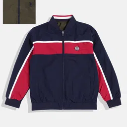 U.S. Polo Assn. Kids Boys Striped Reversible Bomber Jacket-picture-7