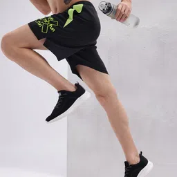 HRX by Hrithik Roshan Men Typography Print Rapid-Dry Running Shorts-picture-8