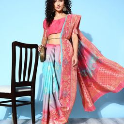 Saree mall Ethnic Motifs Saree with Woven Design Border-picture-53
