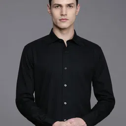 Louis Philippe Classic Fit Opaque Pure Cotton Formal Shirt-image-32
