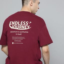 Indian Terrain Printed Oversized Pure Cotton T-shirt-image-24