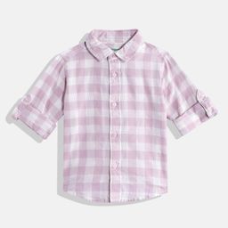 United Colors of Benetton Boys Cotton Checked Casual Shirt-image-5