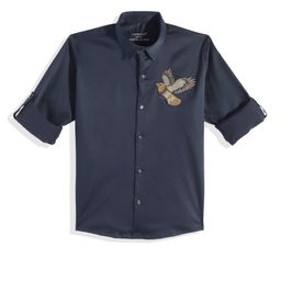 CHARCHIT Boys Comfort Casual Shirt With Embroidered Detail-picture-49