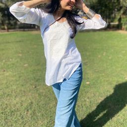 Kalini Women Rayon Embroidered Holi Special Straight Short Kurti-image-19