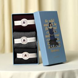 Theater Men Pack Of 3 Mercerized Cotton Dress Socks-13