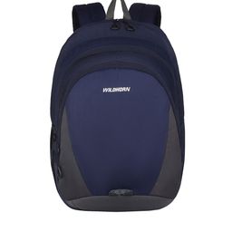 WildHorn Unisex Blue & Grey Backpack with Compression Straps-image-35
