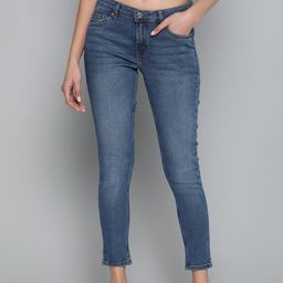 Chemistry Women Skinny Fit Mid-Rise Clean Look Stretchable Cropped Jeans-image-45